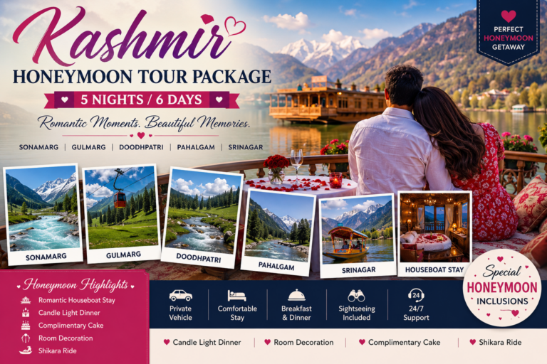 kashmir honeymoon tour package